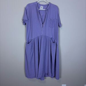 knee length dresses for ladies Tribal Denim Darling Midi Dress main image 1
